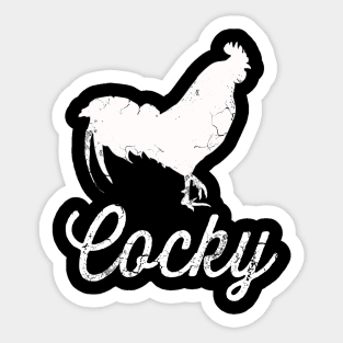 Cocky Rooster Sticker